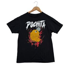 Pochita Chainsaw Man Pochita T Shirt Graphic Anime Manga Crunchyroll Funny M